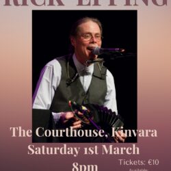 Rick Ebbing in concert at the Courthouse